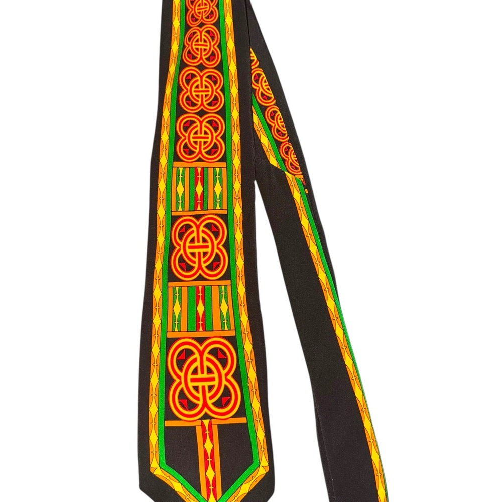 Rush Limbaugh Black and Gold Patterned Tie